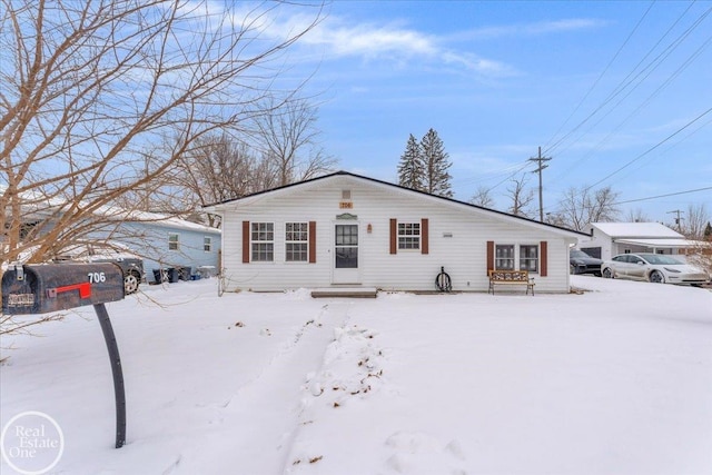 view of front of home