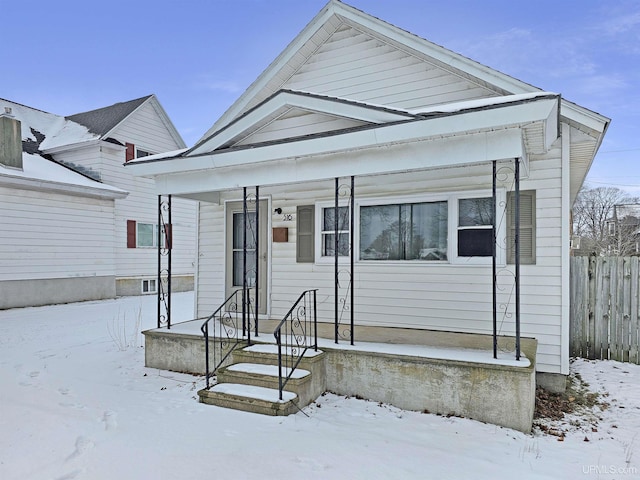 view of front of home