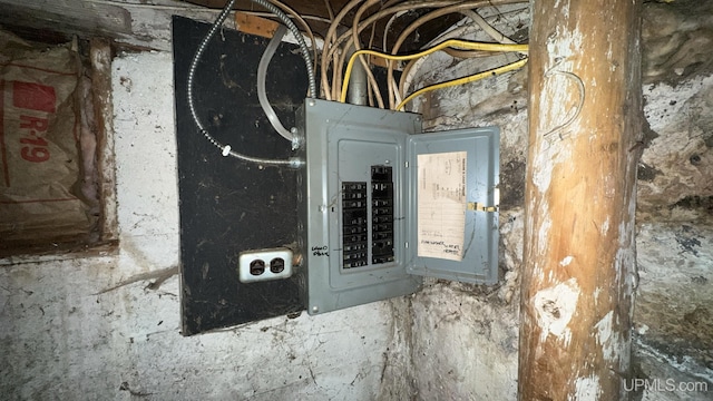 utility room with electric panel