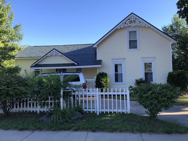 view of victorian home