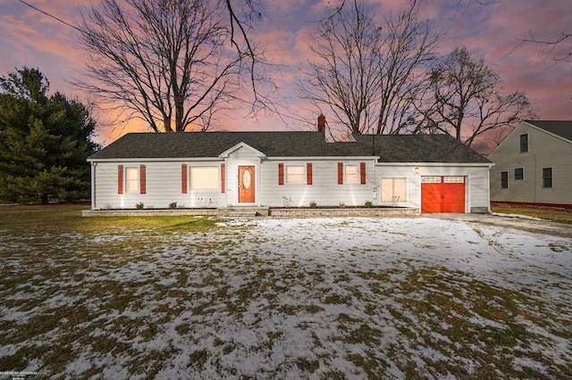 view of front of house featuring a garage