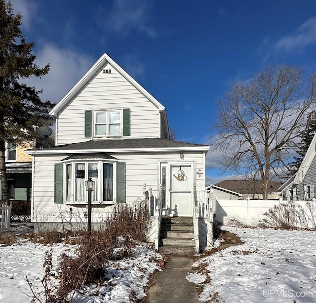 view of front of home