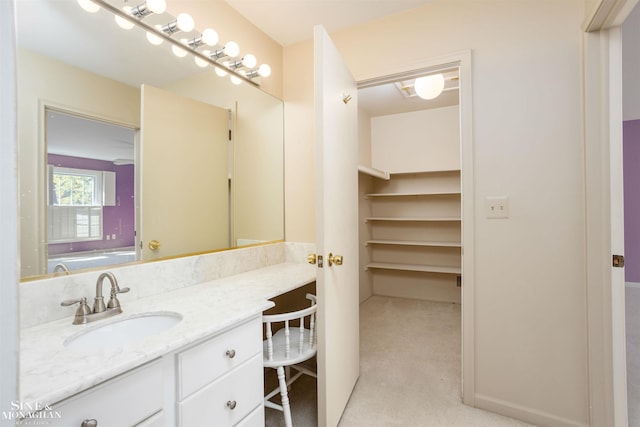 bathroom featuring vanity