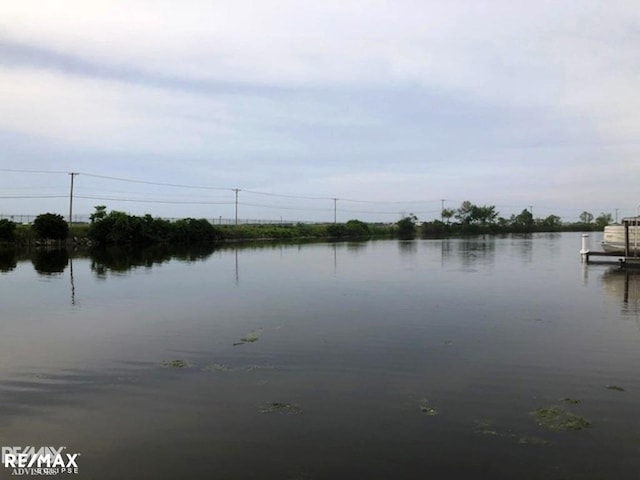 water view with a dock