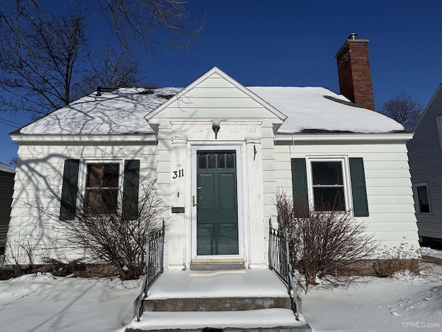 view of front of home