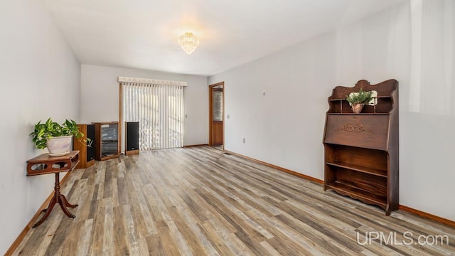 interior space featuring light hardwood / wood-style flooring