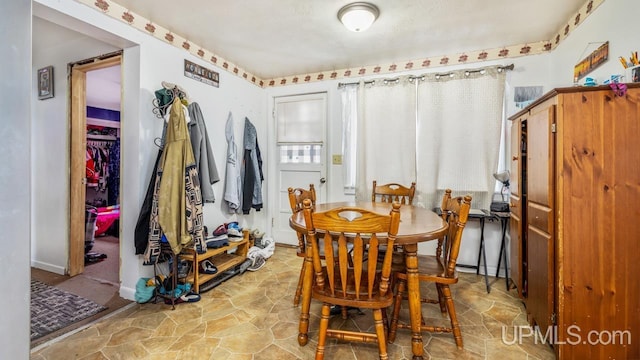 view of dining area