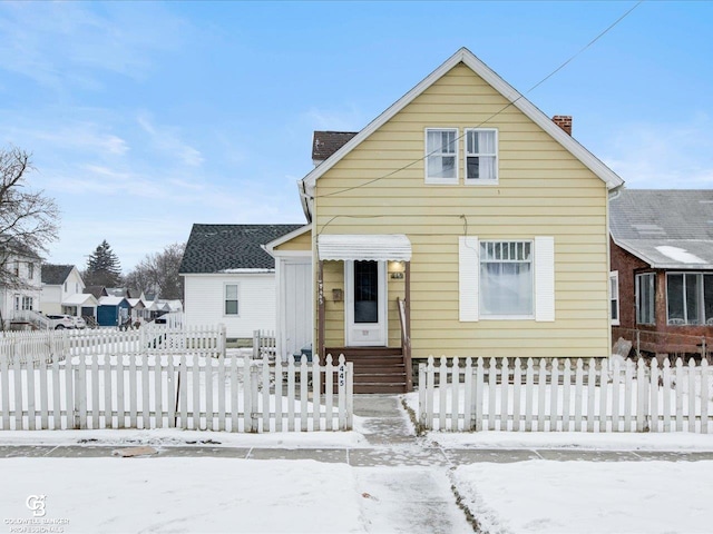 view of front of property