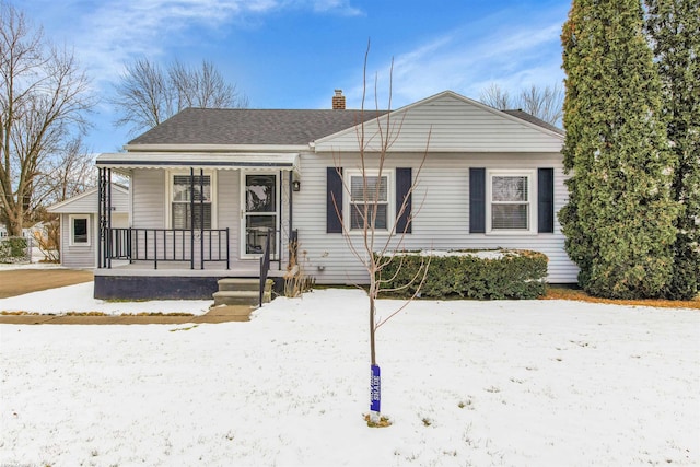 bungalow with a porch