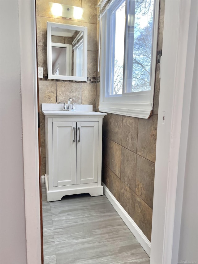 bathroom featuring vanity