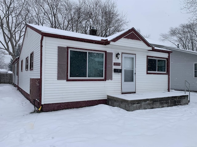 view of front of home