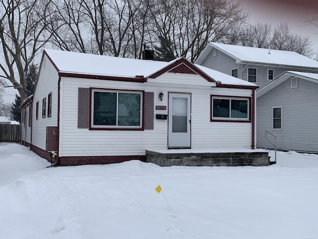 view of front of house