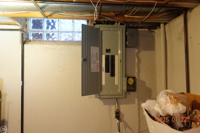 utility room featuring electric panel