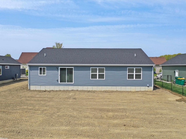 view of back of property