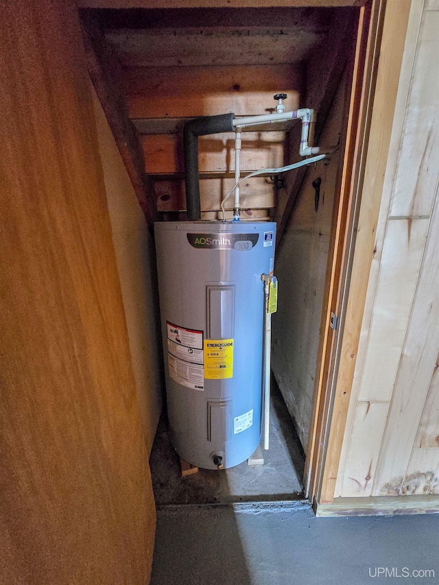 utilities featuring water heater