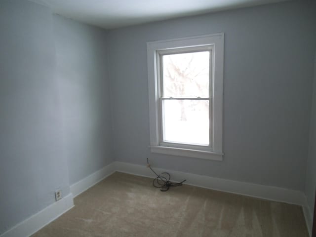 unfurnished room with carpet flooring