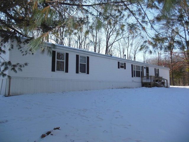 view of manufactured / mobile home