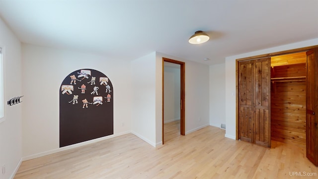 interior space featuring light wood-type flooring