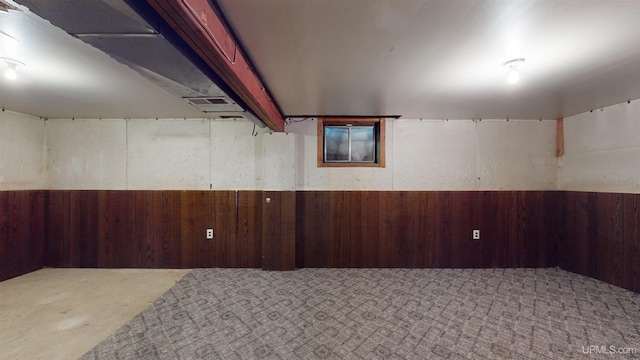 view of basement