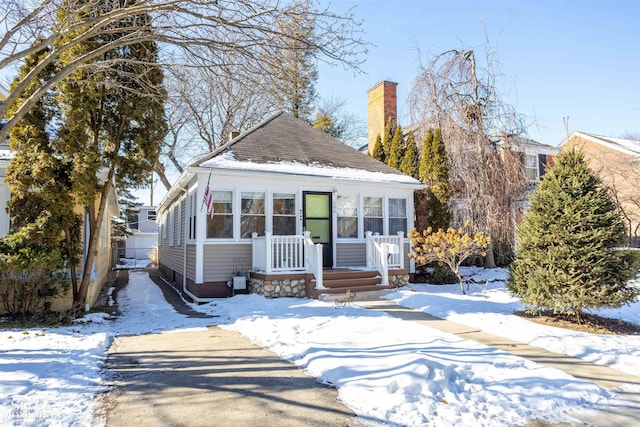 view of bungalow-style home