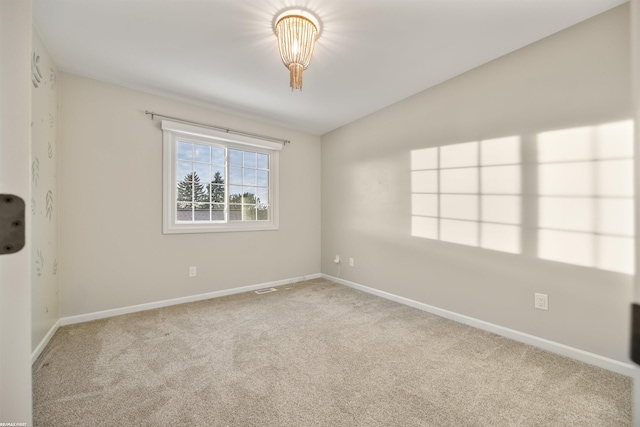 empty room with carpet floors