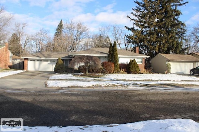 view of ranch-style home