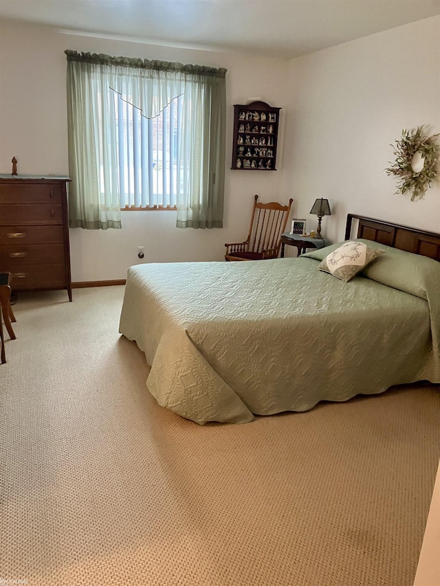 bedroom with carpet flooring