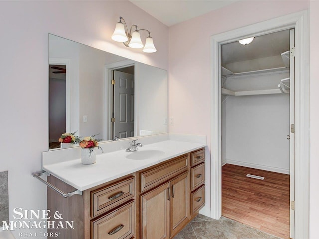 bathroom featuring vanity