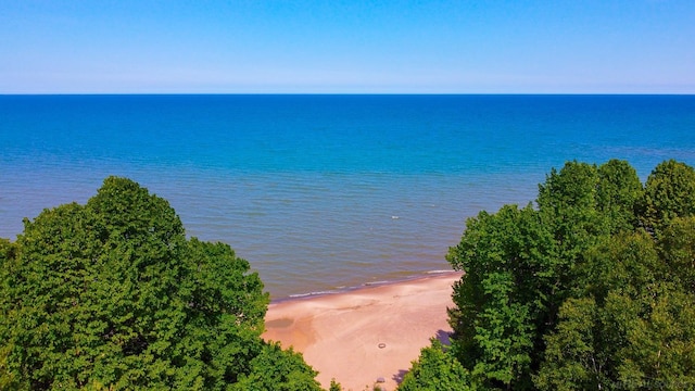 water view featuring a beach view