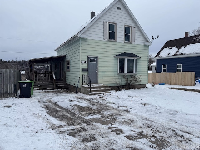 view of bungalow-style house