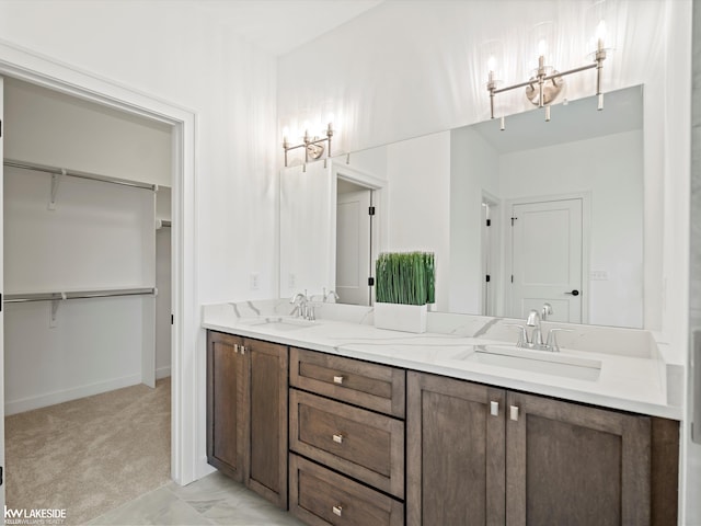 bathroom with vanity