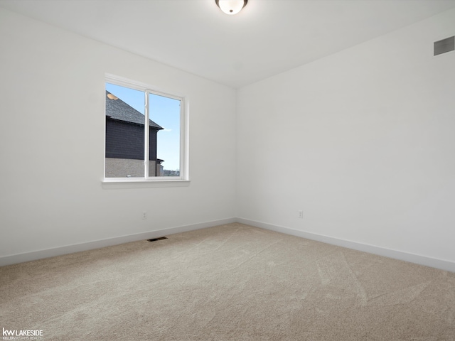 view of carpeted empty room