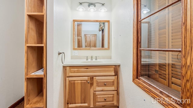 bathroom featuring vanity