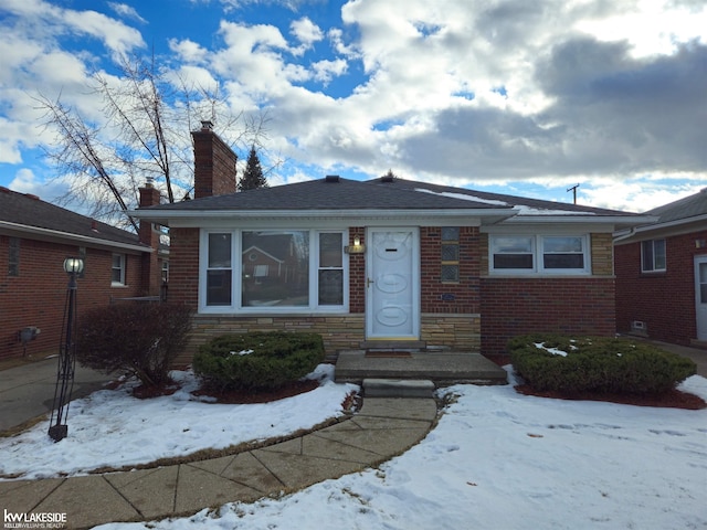 view of bungalow-style home