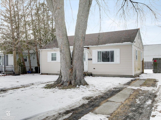 view of bungalow-style home