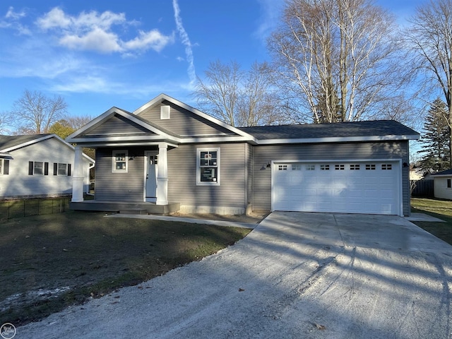 ranch-style house with a garage