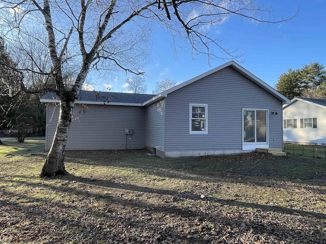 view of rear view of property