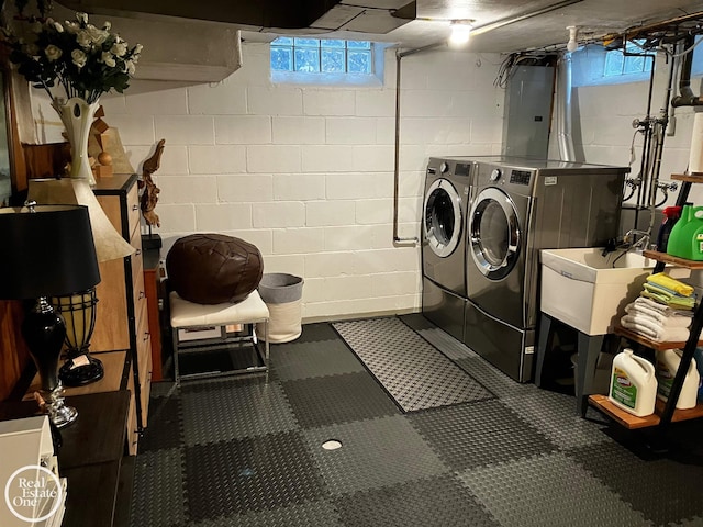 washroom featuring separate washer and dryer