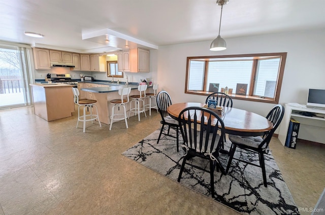 view of dining space