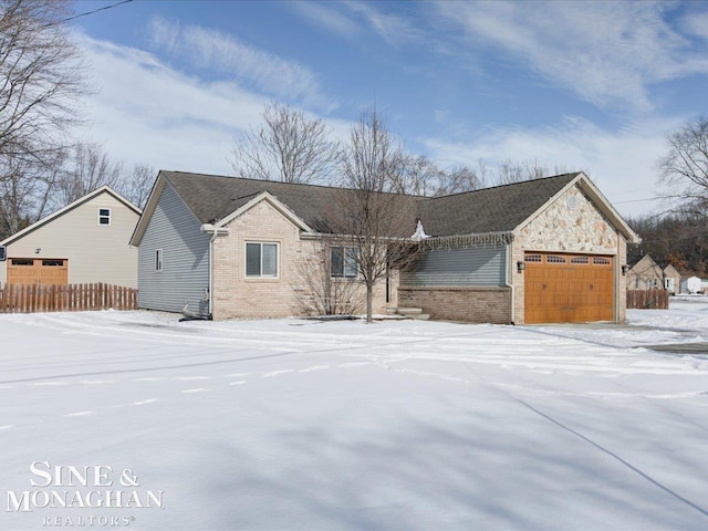 ranch-style house with a garage