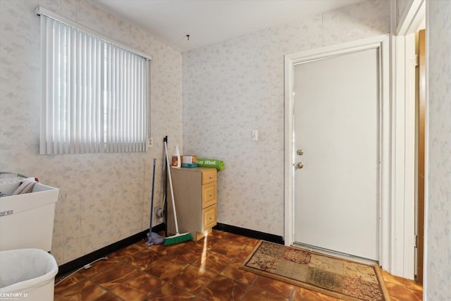 view of laundry area