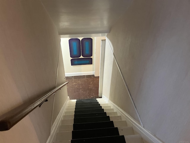 view of stairs