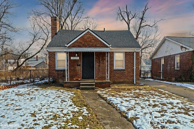 view of bungalow-style house