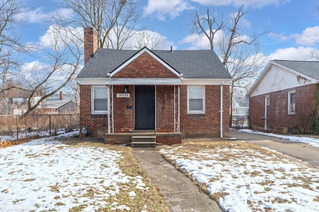 view of bungalow-style house