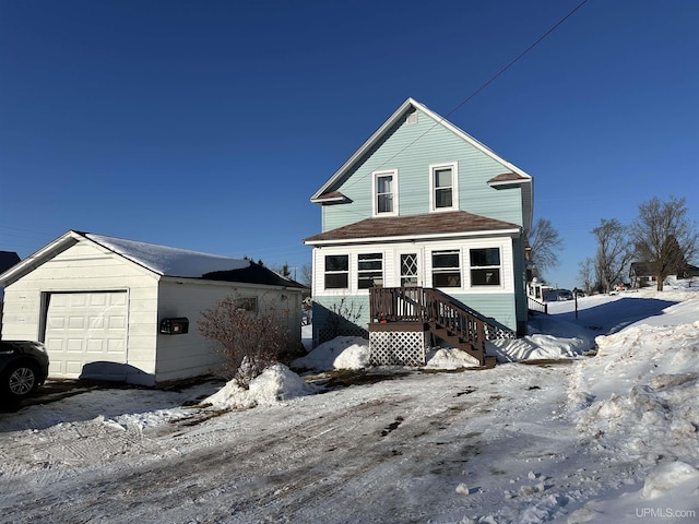 front facade featuring a garage