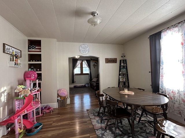 dining room featuring dark hardwood / wood-style floors