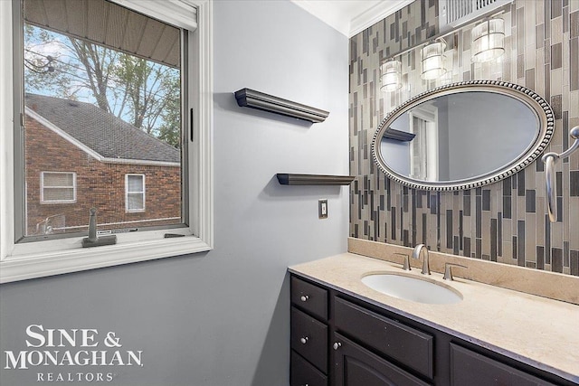 bathroom featuring vanity