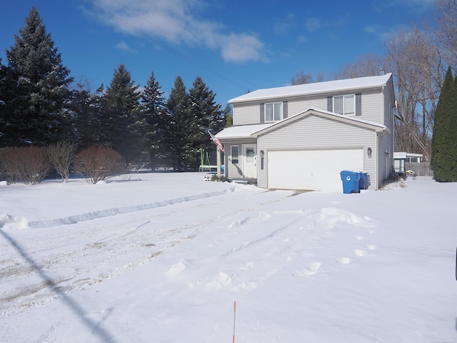 view of front of house featuring a garage