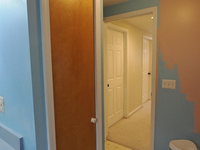 hallway with baseboards