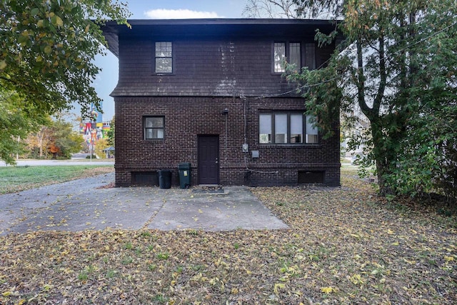 rear view of property with a patio